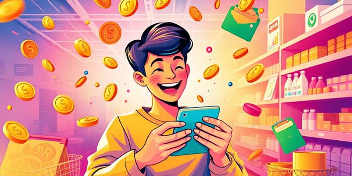 Utilize programas de cashback em compras recorrentes